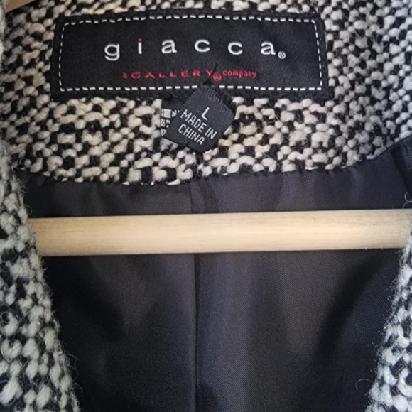 Giacca Elegant  Wool Blend Coat Classic Tailored Design - Picture 3 of 11